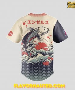 Los Angeles Angels Japanese Heritage Night Koi Wave Baseball Jersey 3