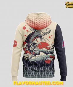 Los Angeles Angels Japanese Heritage Night Koi Wave Hoodie 3