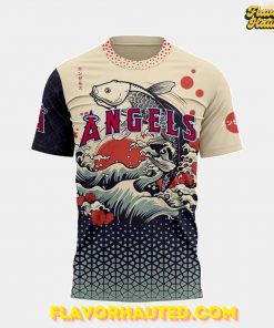 Los Angeles Angels Japanese Heritage Night Koi Wave T-Shirt