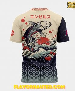 Los Angeles Angels Japanese Heritage Night Koi Wave T Shirt 3