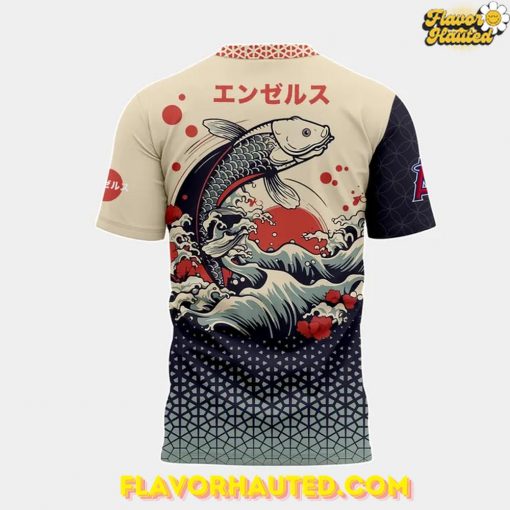 Los Angeles Angels Japanese Heritage Night Koi Wave T-Shirt