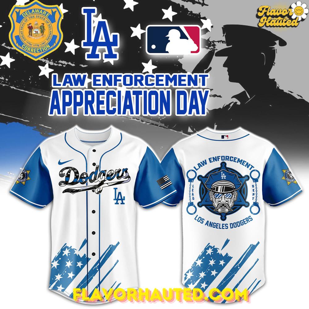 Los Angeles Dodgers Law Enforcement Appreciation Day Special Baseball Jersey Los Angeles Dodgers Law Enforcement Appreciation Day Special Baseball Jersey