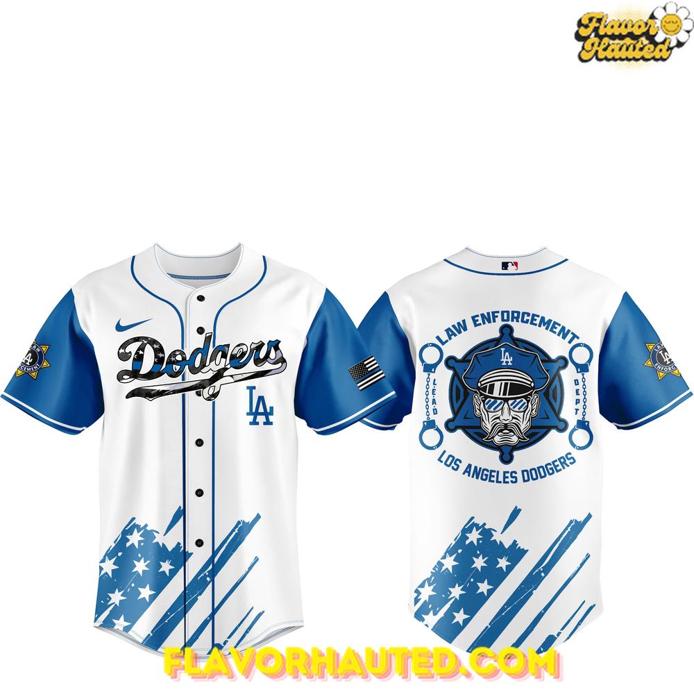 Los Angeles Dodgers Law Enforcement Appreciation Day Special Baseball Jersey Los Angeles Dodgers Law Enforcement Appreciation Day Special Baseball Jersey