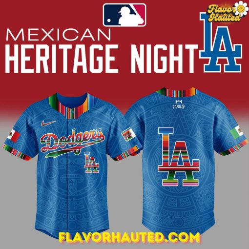 Los Angeles Dodgers Mexican Heritage Night Baseball Jersey