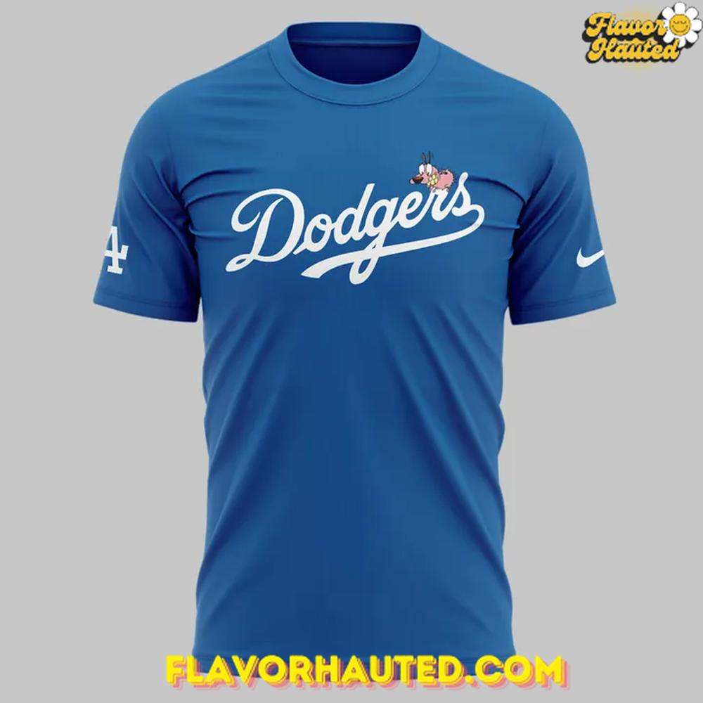 Los Angeles Dodgers x Courage Dog 2025 Special Blue T-Shirt Los Angeles Dodgers x Courage Dog 2025 Special Blue T-Shirt