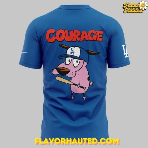 Los Angeles Dodgers x Courage Dog 2025 Special Blue T-Shirt