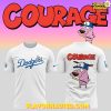 Los Angeles Dodgers x Courage the Cowardly Dog 2025 Special White T-Shirt