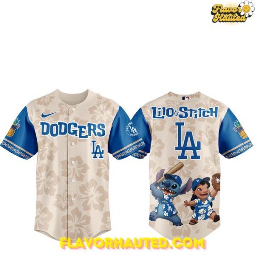 Los Angeles Dodgers x Lilo & Stitch 2025 Special Baseball Jersey