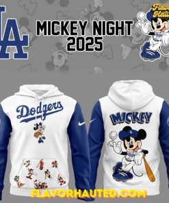 Los Angeles Dodgers x Mickey Mouse Night 2025 Limited Hoodie