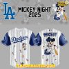 Los Angeles Dodgers x Mickey Mouse Night 2025 Limited Striped Baseball Jersey