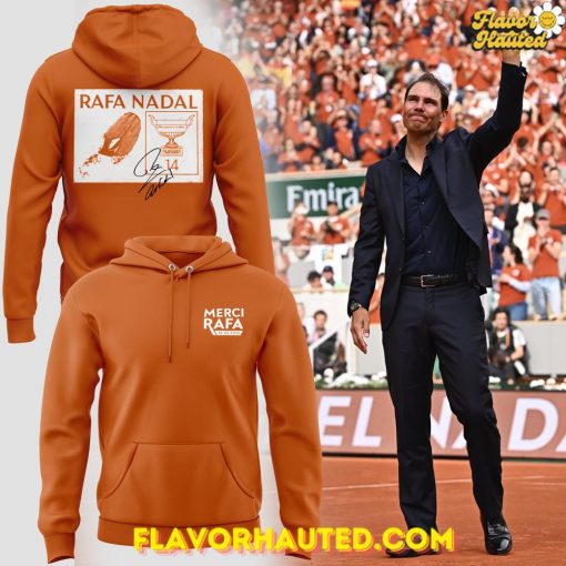 “Merci Rafa” Rafael Nadal Roland Garros Tribute Signature Hoodie