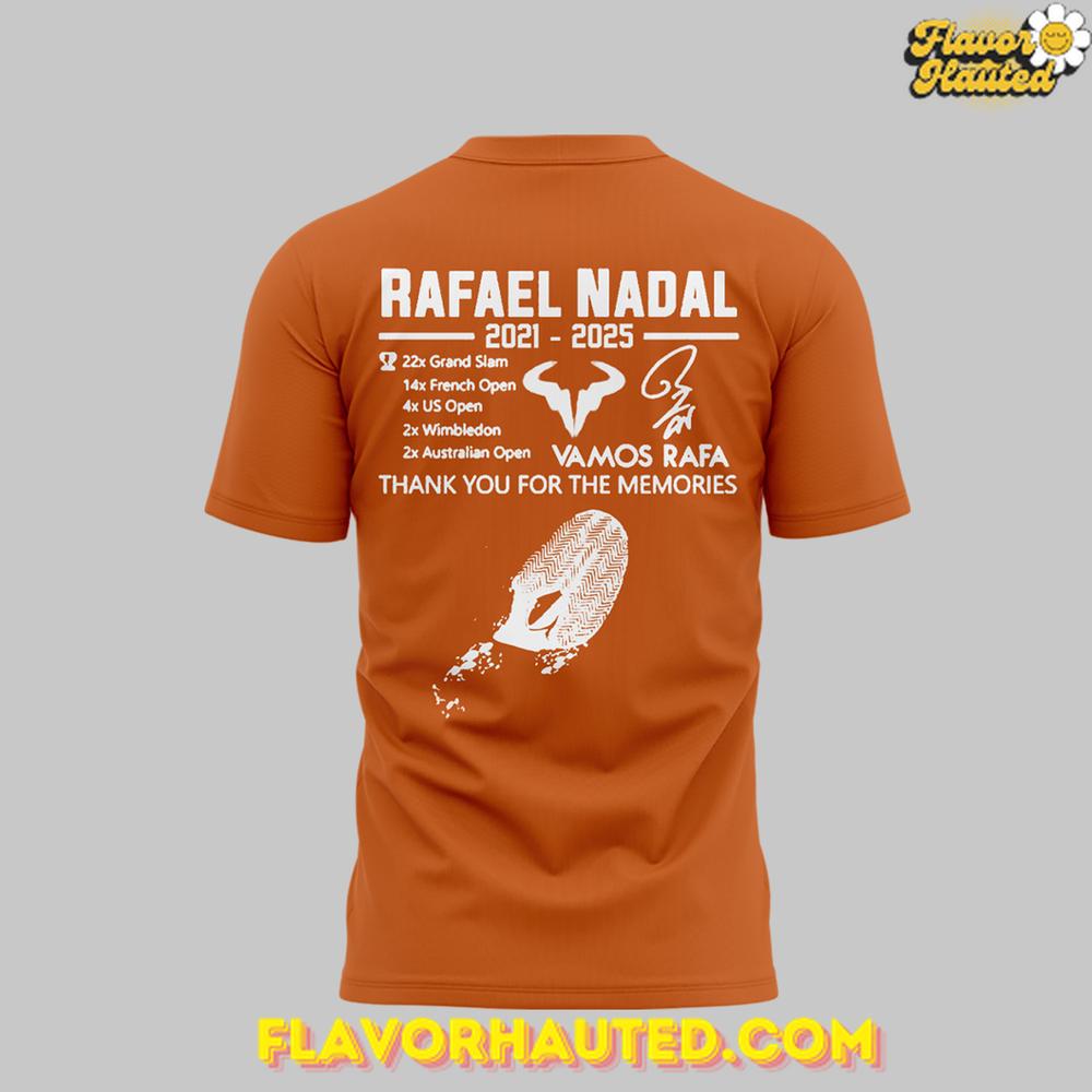 ‘Merci Rafa’ Rafael Nadal Roland Garros Tribute Signature T-Shirt ‘Merci Rafa’ Rafael Nadal Roland Garros Tribute Signature T-Shirt