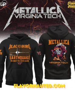 Metallica x Virginia Tech Hokies Blacksburg Earthquake 2025 Limited Hoodie