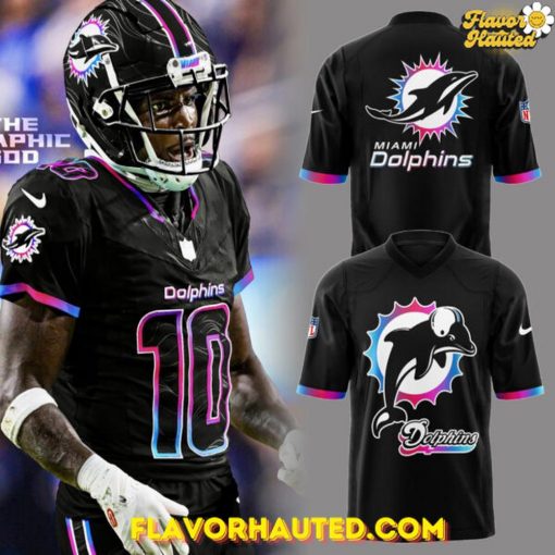 Miami Dolphins NFL Vice City Black Special Football Jersey