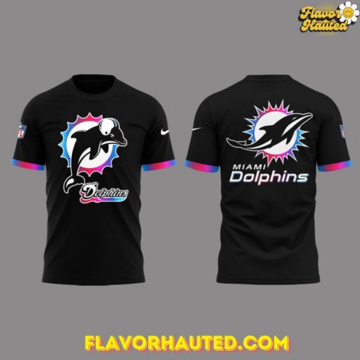 Miami Dolphins NFL Vice City Black Special T-Shirt