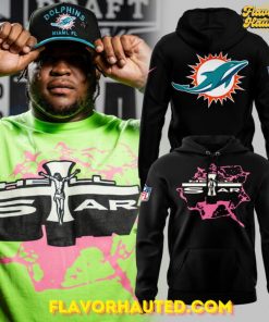Miami Dolphins NFL x Hell Star Limited Edition Black Hoodie