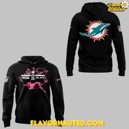 Miami Dolphins NFL x Hell Star Limited Edition Black Hoodie