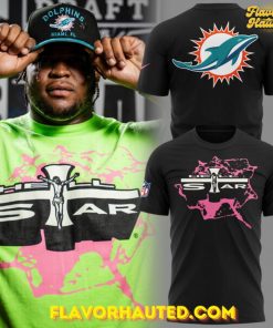 Miami Dolphins NFL x Hell Star Limited Edition Black T-Shirt