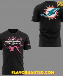 Miami Dolphins NFL x Hell Star Limited Edition Black T-Shirt
