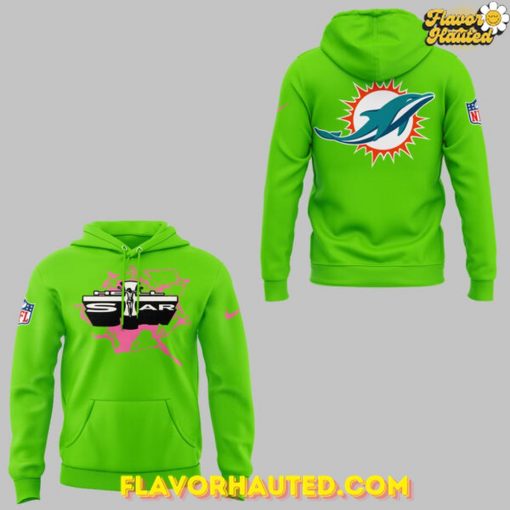 Miami Dolphins NFL x Hell Star Limited Edition Green Hoodie