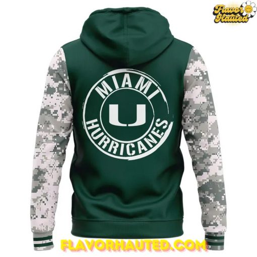 Miami Hurricanes 2025 Armed Forces Day Special Hoodie