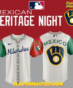 Milwaukee Brewers 2025 Mexican Heritage Night Striped Special Jersey