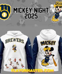 Milwaukee Brewers x Mickey Mouse Night 2025 Limited Hoodie