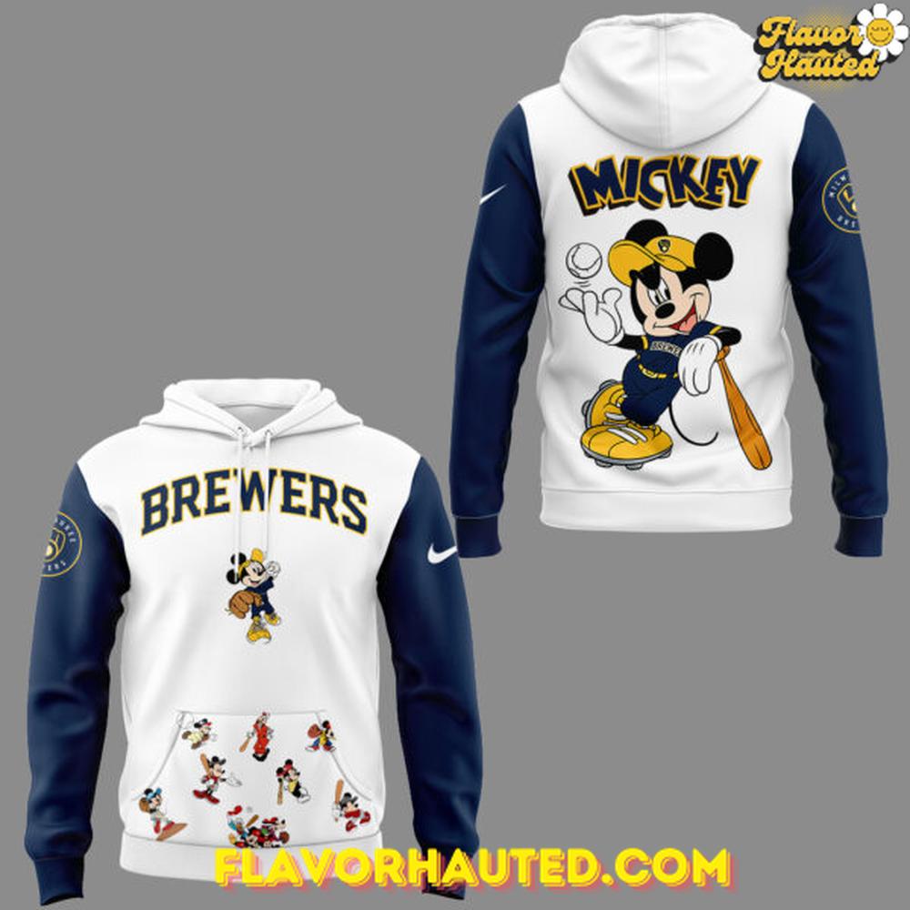 Milwaukee Brewers x Mickey Mouse Night 2025 Limited Hoodie Milwaukee Brewers x Mickey Mouse Night 2025 Limited Hoodie