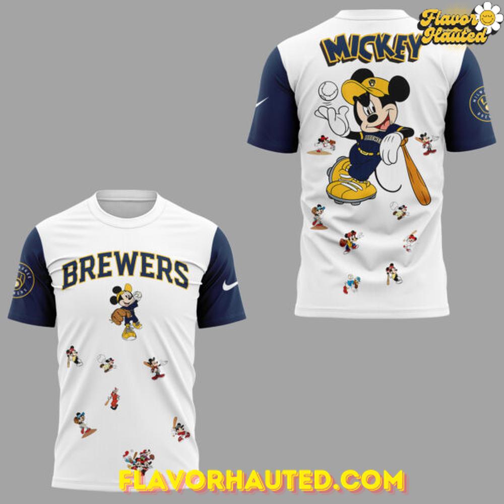 Milwaukee Brewers x Mickey Mouse Night 2025 Limited T-Shirt Milwaukee Brewers x Mickey Mouse Night 2025 Limited T-Shirt