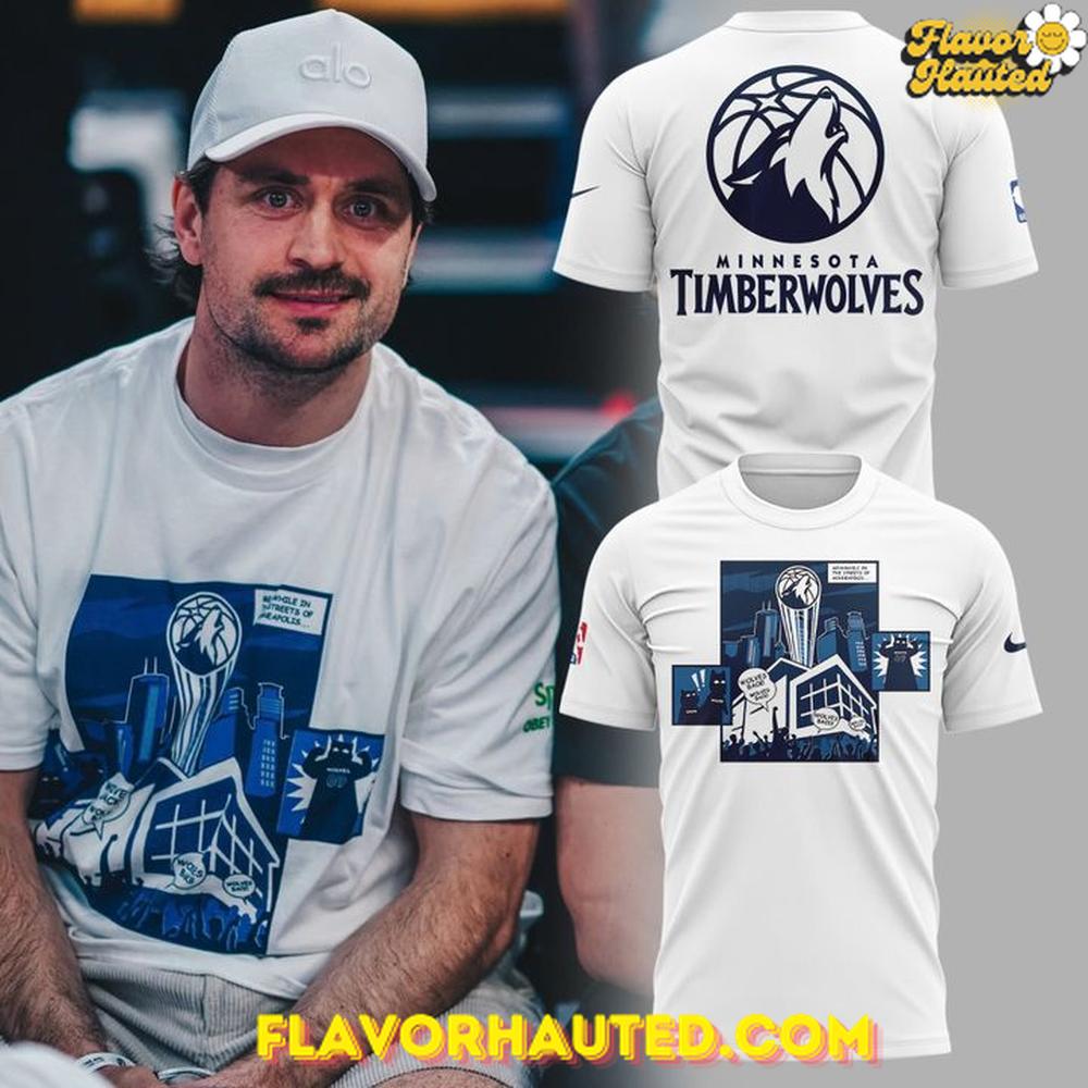 Minnesota Timberwolves 2025 Comic Strip Graphic Special T-Shirt Minnesota Timberwolves 2025 Comic Strip Graphic Special T-Shirt