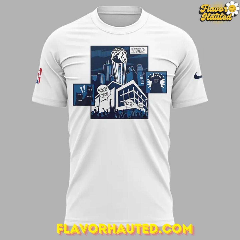 Minnesota Timberwolves 2025 Comic Strip Graphic Special T-Shirt Minnesota Timberwolves 2025 Comic Strip Graphic Special T-Shirt