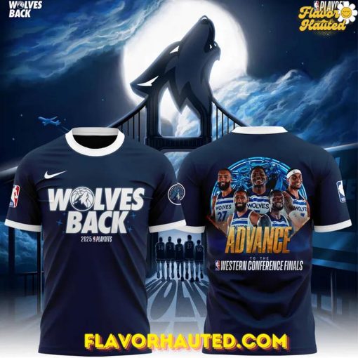 Minnesota Timberwolves 2025 Playoffs Advance Western Conference Finals T-Shirt
