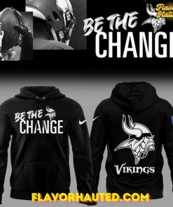 Minnesota Vikings 2025 Be The Change Special Black Hoodie