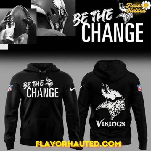 Minnesota Vikings 2025 Be The Change Special Black Hoodie