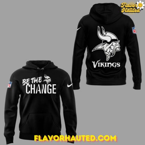 Minnesota Vikings 2025 Be The Change Special Black Hoodie