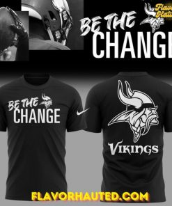 Minnesota Vikings 2025 “Be The Change” Special Black T-Shirt