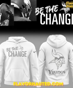 Minnesota Vikings 2025 Be The Change Special White Hoodie