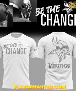 Minnesota Vikings 2025 Be The Change Special White T-Shirt
