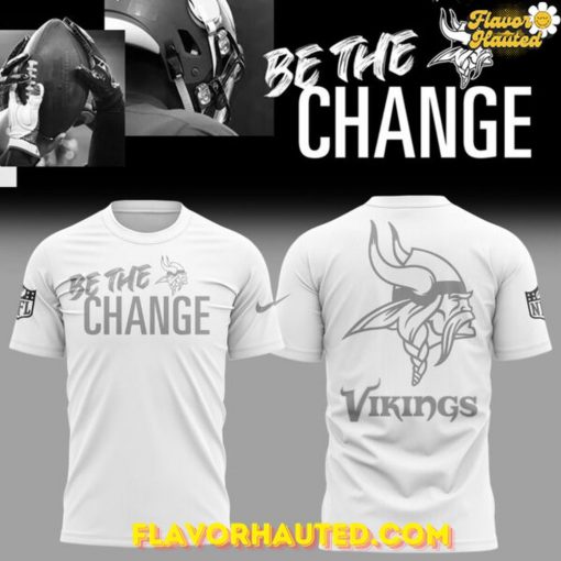 Minnesota Vikings 2025 Be The Change Special White T-Shirt