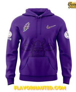 Minnesota Vikings Grateful Dead Night Special Purple Hoodie