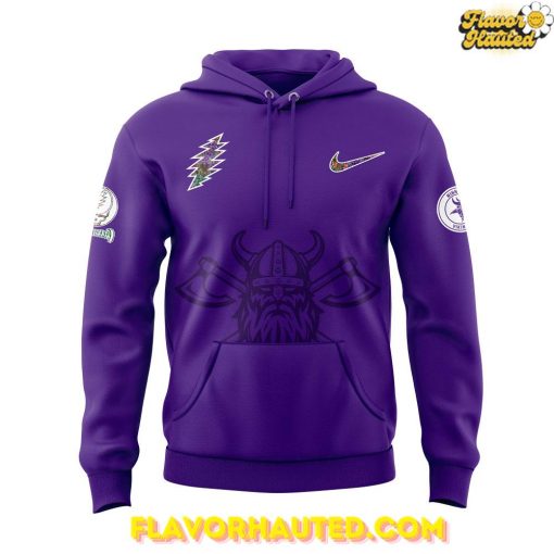 Minnesota Vikings Grateful Dead Night Special Purple Hoodie