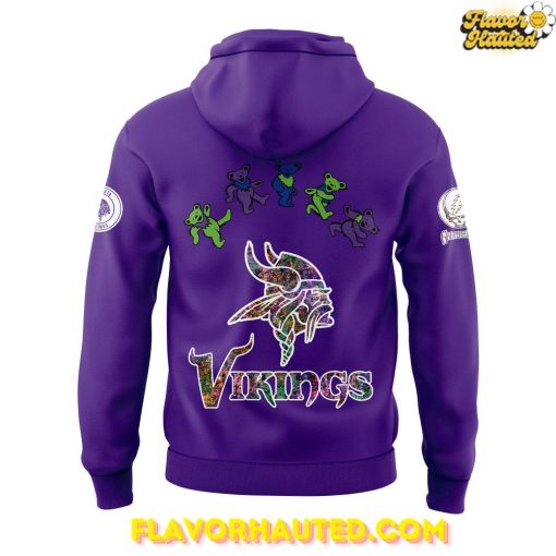 Minnesota Vikings Grateful Dead Night Special Purple Hoodie