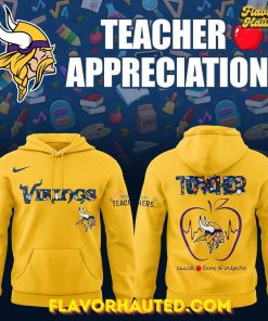 Minnesota Vikings Teacher Appreciation 2025 Yellow Special Hoodie