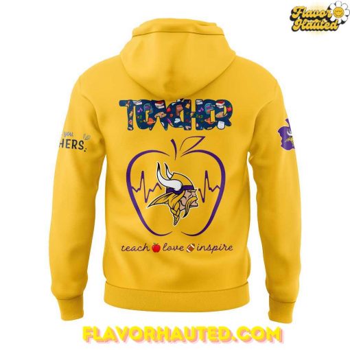 Minnesota Vikings Teacher Appreciation 2025 Yellow Special Hoodie