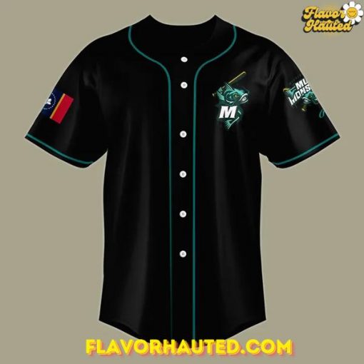 Mississippi Mud Monsters 2025 Black Baseball Jersey