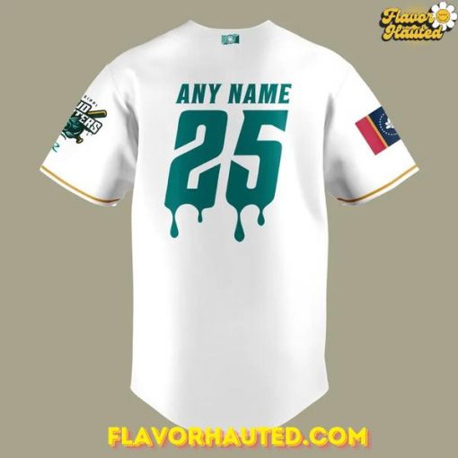 Mississippi Mud Monsters 2025 White Baseball Jersey