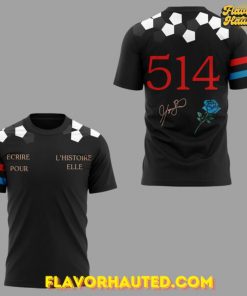 Montreal Roses Football 514 Signature 2025 T-Shirt
