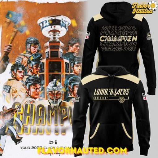 Muskegon Lumberjacks Hockey 2025 USHL Clark Cup Limited Edition Hoodie