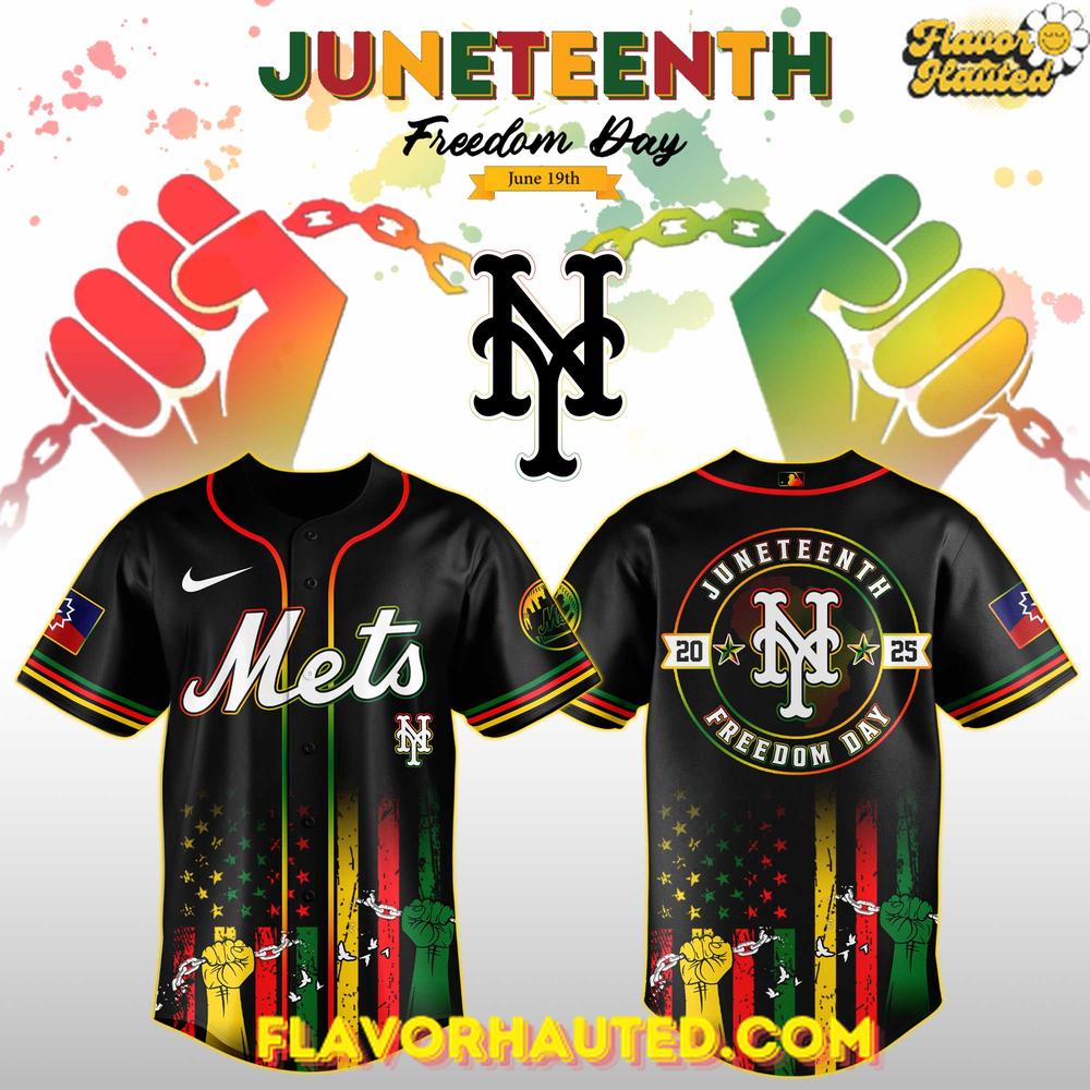 New York Mets Juneteenth Day 2025 Special Jersey New York Mets Juneteenth Day 2025 Special Jersey