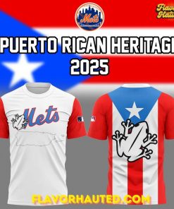 New York Mets Puerto Rican Heritage 2025 Special T-Shirt